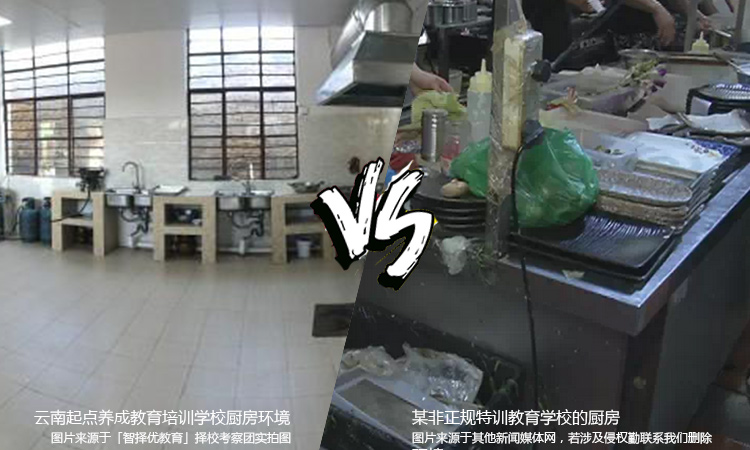 云南起点养成教育学校的厨房卫生环境是怎样的？.jpg